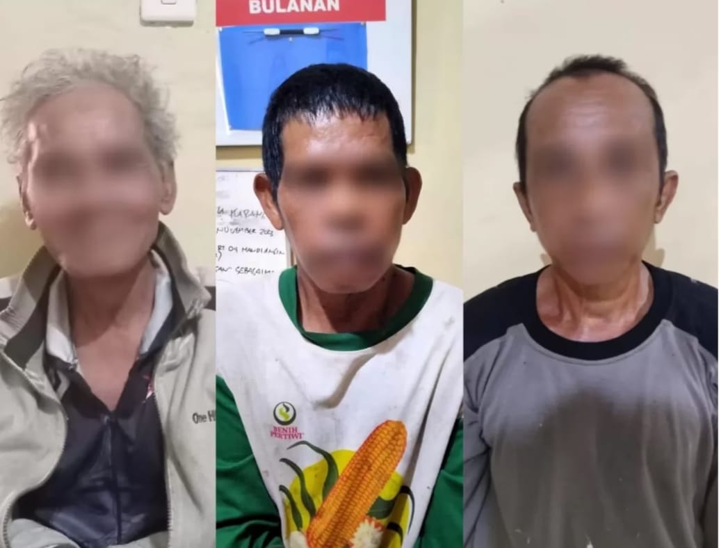 Sungguh Bejat, Tiga Kakek di Karang Intan Setubuhi Anak Dibawah Umur dengan Modus Pinjamkan Ponsel