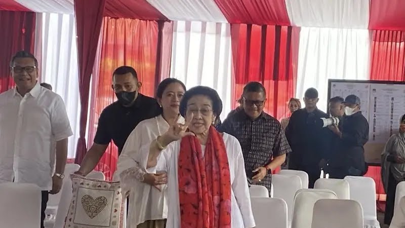 Ganjar-Mahfud Kalah Suara di TPS Ketum PDIP Megawati