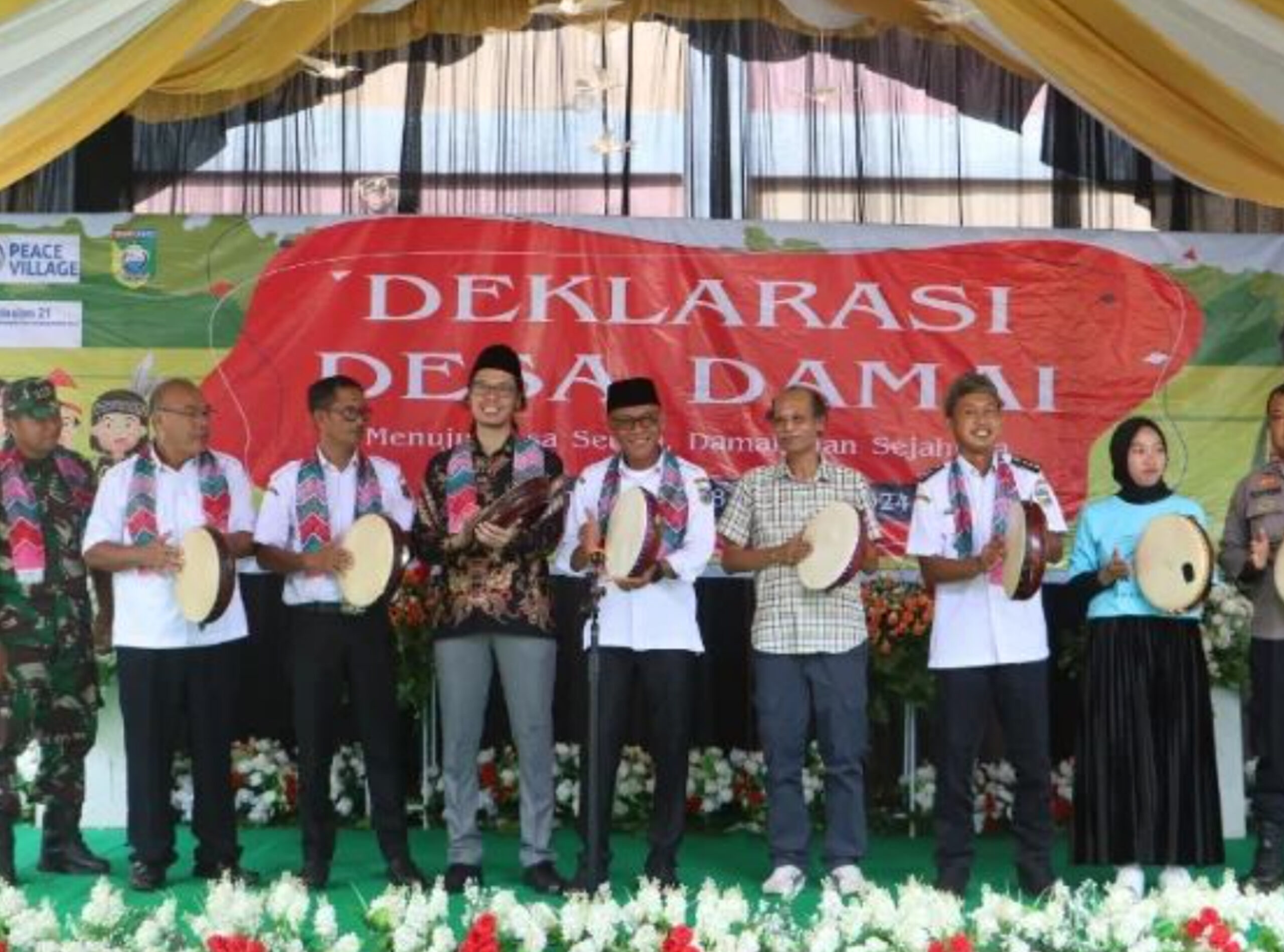 Desa Pemalongan Deklarasi Sebagai Desa Damai
