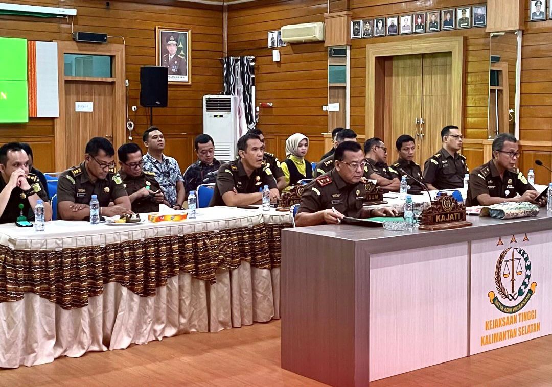 Pastikan Pemilu Aman dan Lancar, Kejati Kalsel Ikut Rakor Kejagung RI