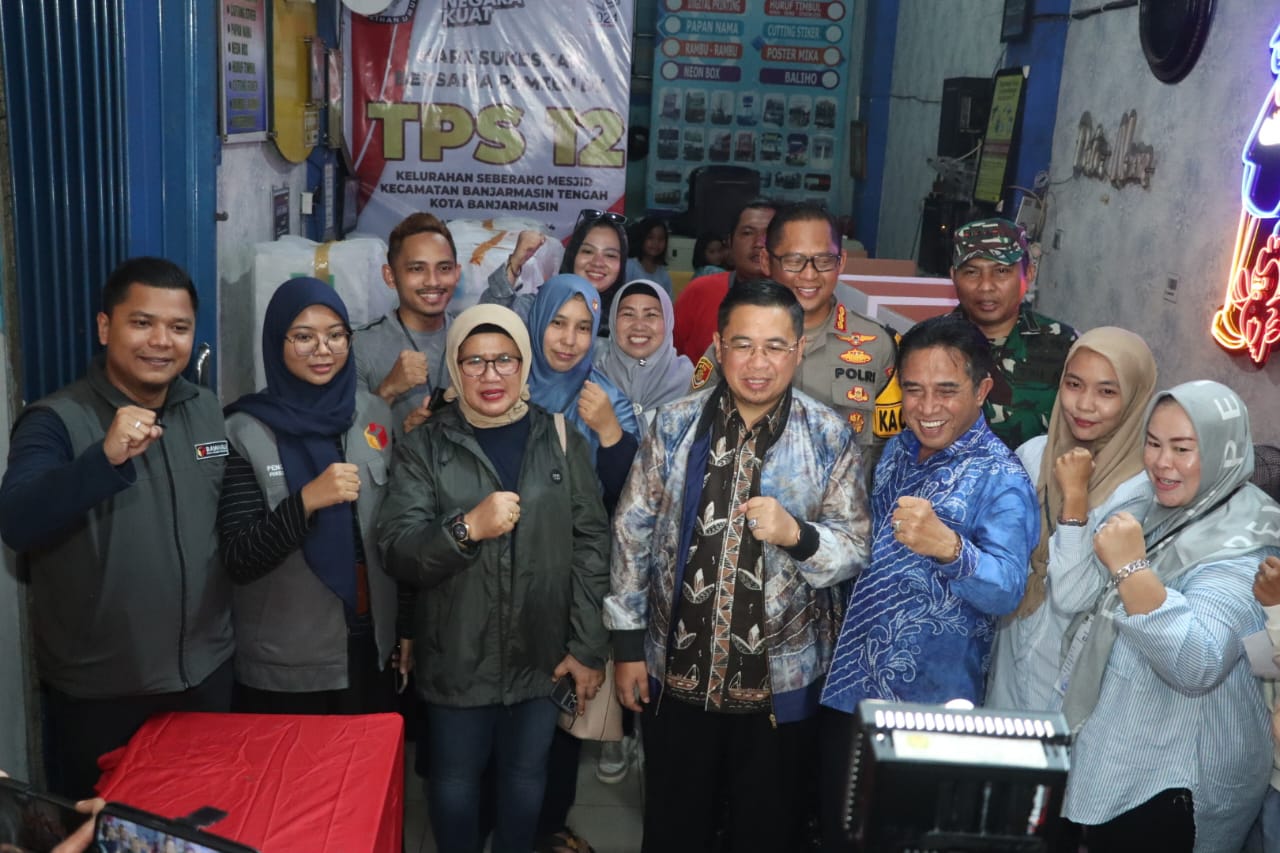 Kapolresta Banjarmasin dan Forkopimda Tinjau Kesiapan TPS