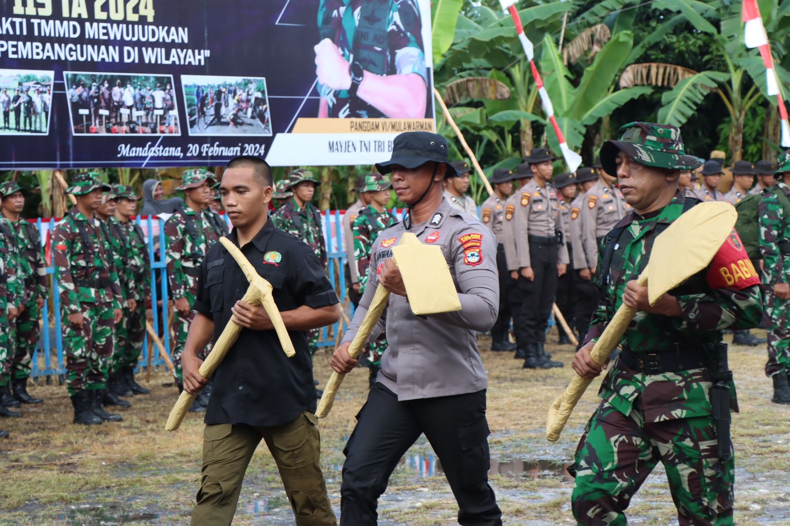 TMMD Ke -199 Di Kecamatan Mandastana, Mewujudkan Pembangunan Di Batola