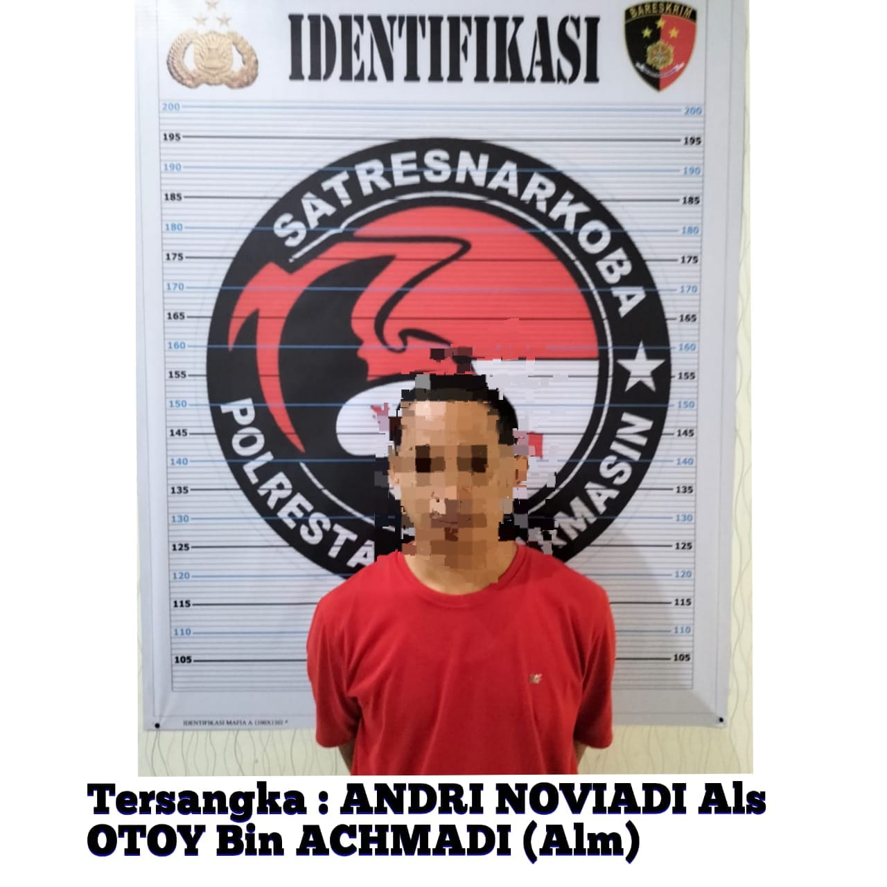 Satresnarkoba Polresta Banjarmasin tangkap pengedar sabu di wilayah Jalan Pangeran