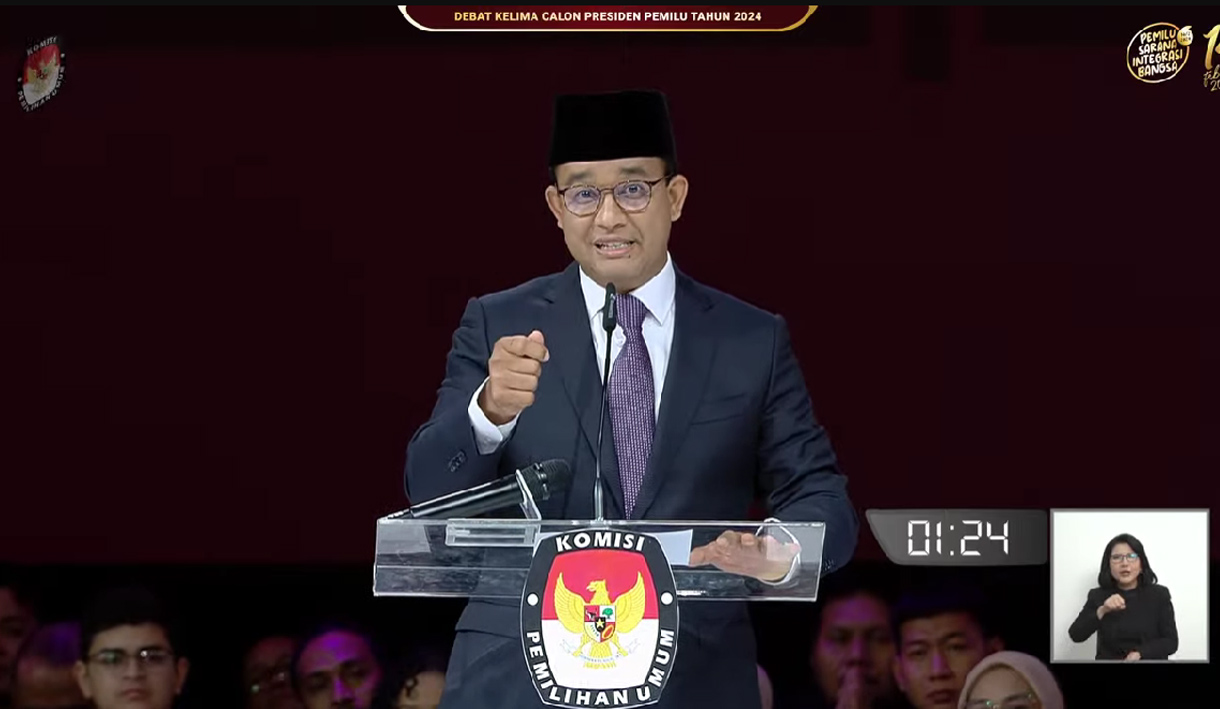 Debat Capres Kelima, Anies Baswedan Singgung Soal Bansos