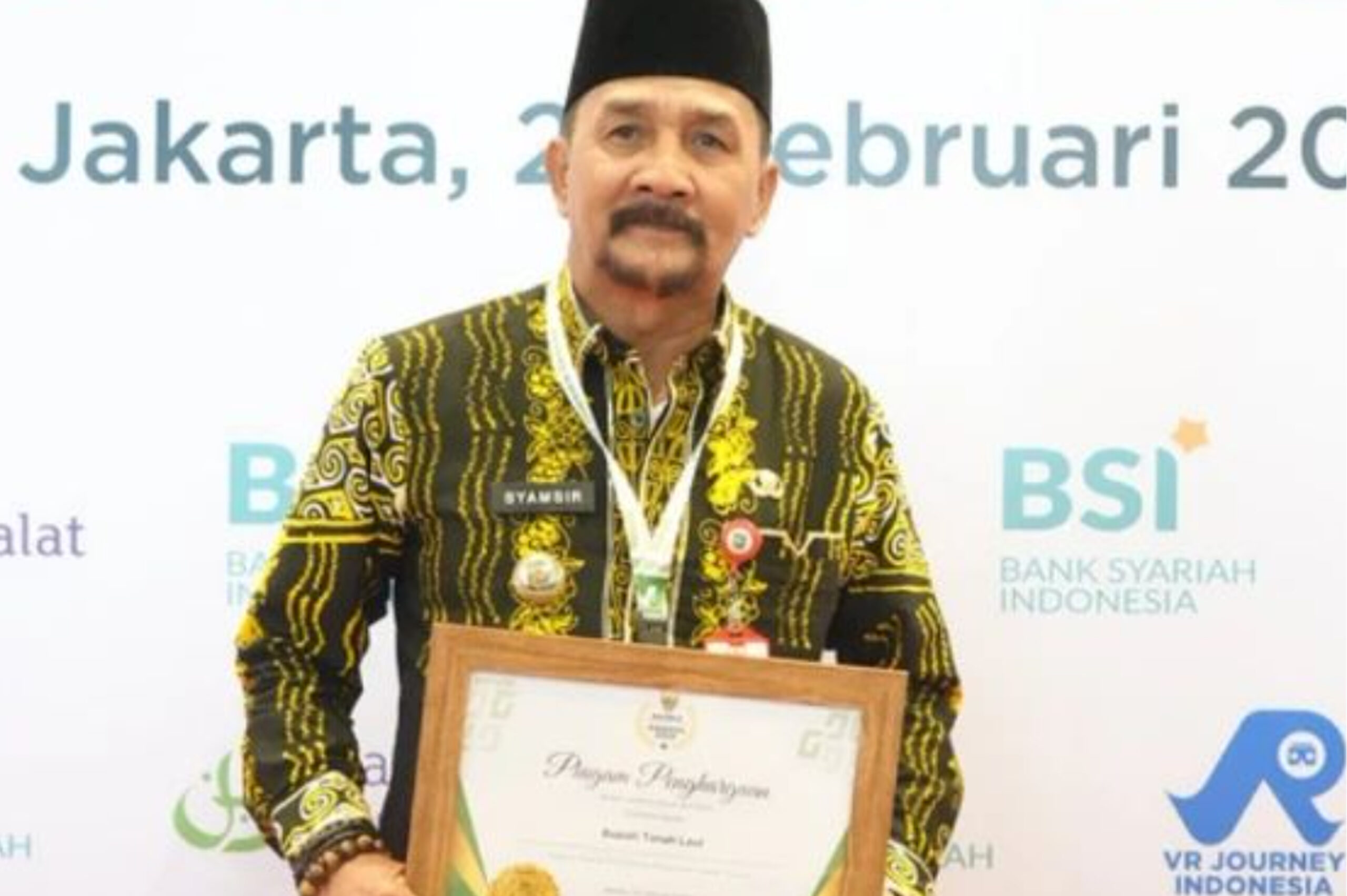 Pj Bupati Tala Terima Penghargaan Dari Baznas RI