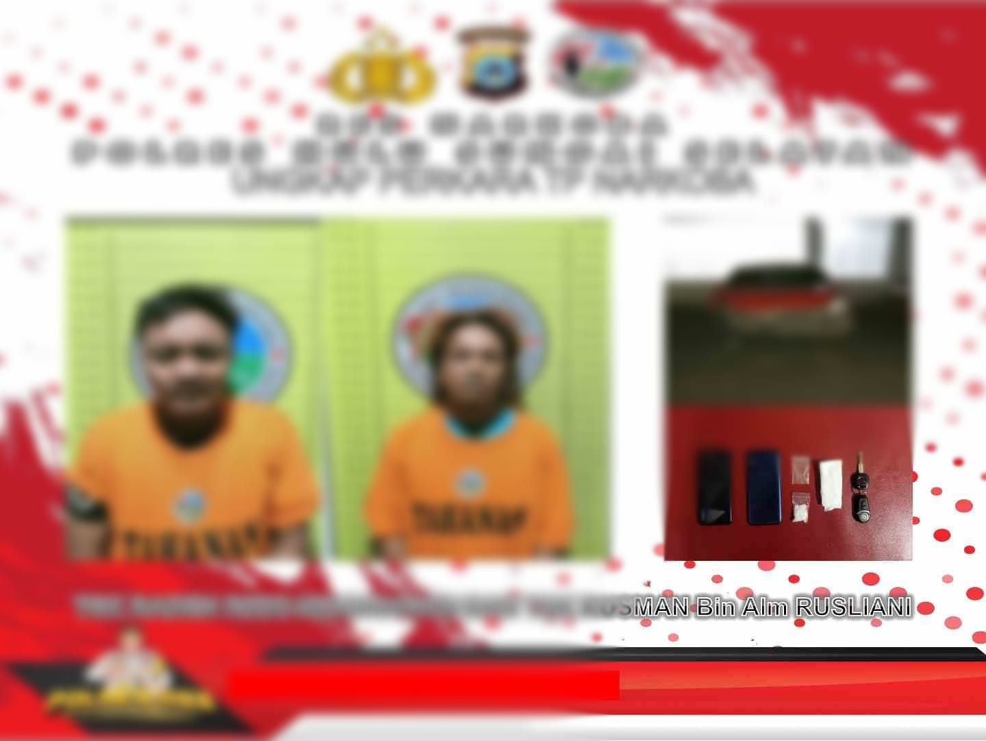 Bak Film Action, Sat Narkoba Polres HSS Kejar-kejaran Tangkap Dua Terduga Pengedar Sabu