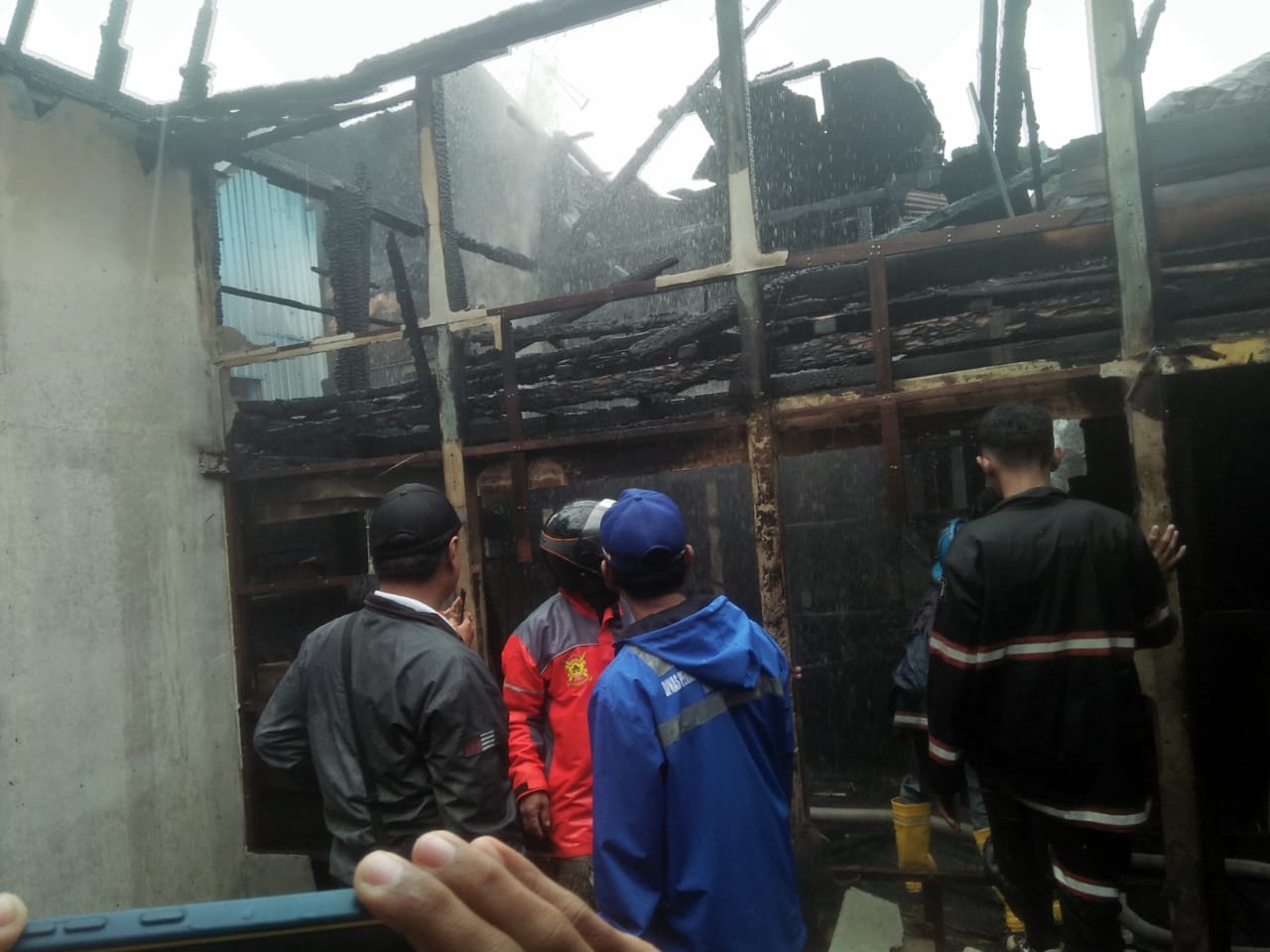Api Melahap Tiga Rumah di Gang II Darussalam Banjarmasin Sebelum Sholat Jumat