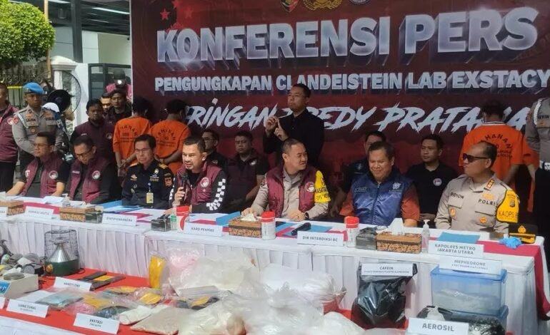 Laboratorium Narkoba Milik Fredy Pratama Mampu Bikin 1,3 Juta Ekstasi