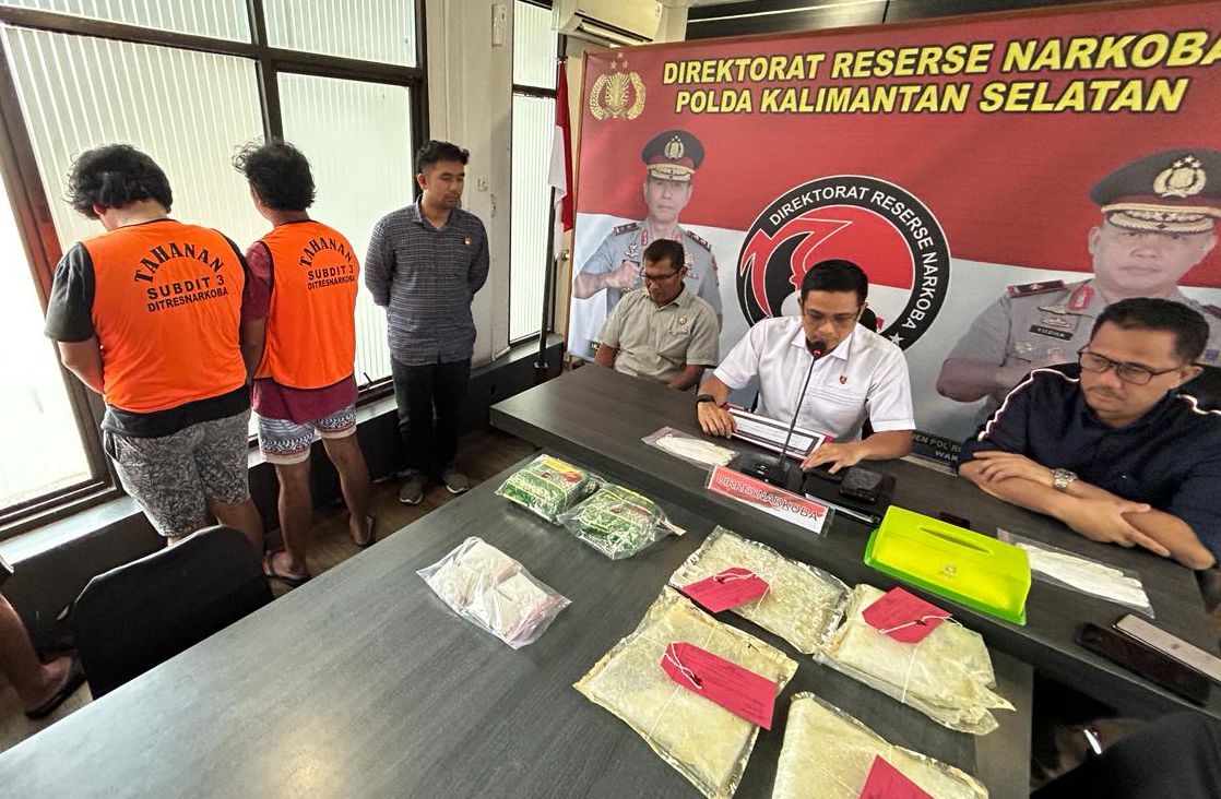 Peredaran Narkotika di Bulan Ramadhan Tetap Marak, Ditresnarkoba Polda Kalsel Berhasil Amankan 4,8 Kilogram Sabu