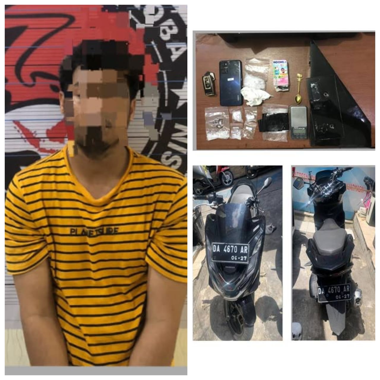 Bawa Puluhan Gram Sabu, Warga Tatah Makmur ini Dicegat di Tanjung Pagar Banjarmasin