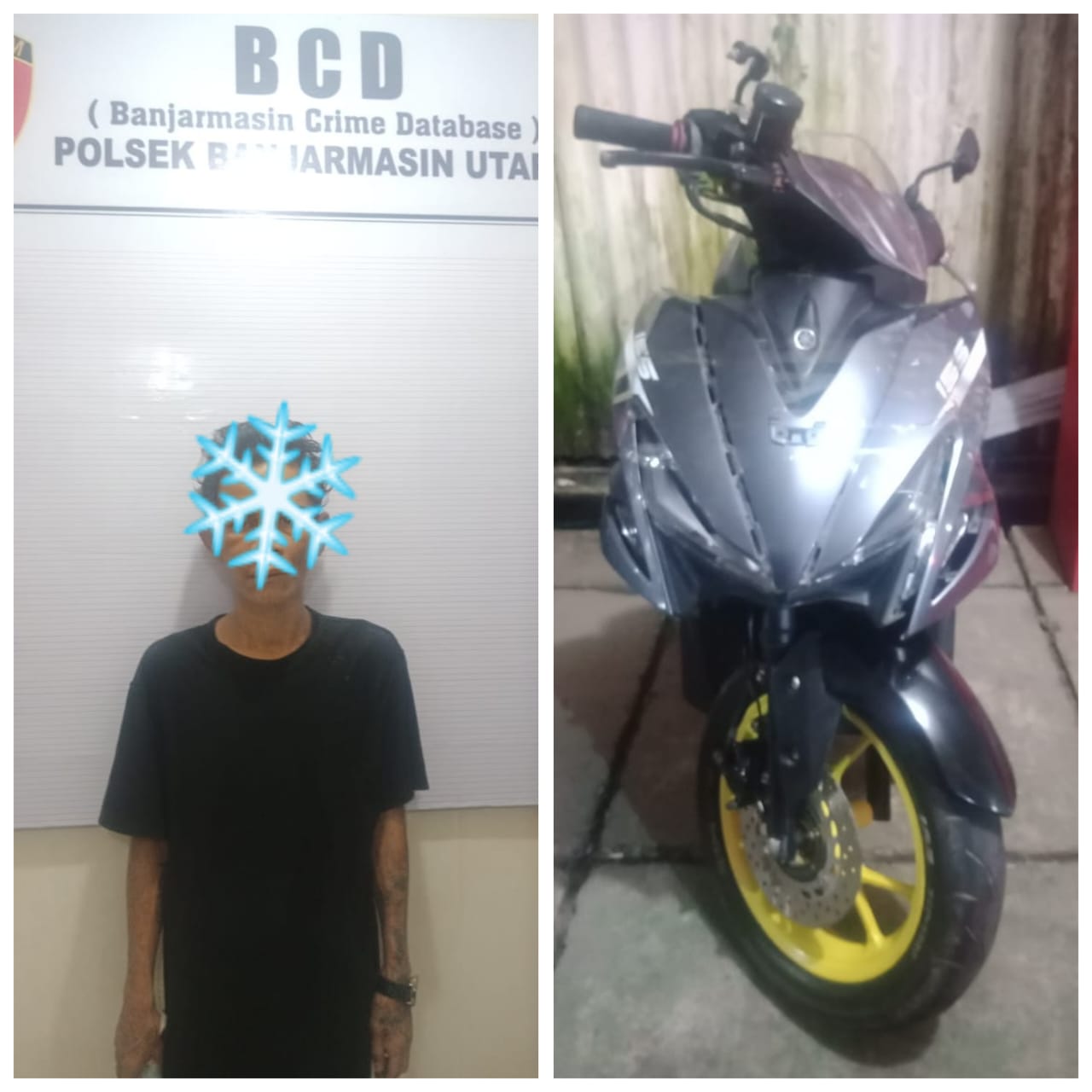 Pelaku Curanmor di Cendana 2A Banjarmasin ini Tertangkap di Gambut saat Curi Ponsel