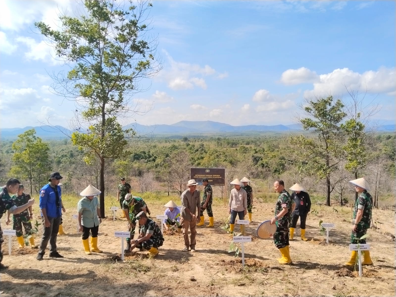 Korem 101 Antasari Wujudkan Ketahanan Pangan di Kalimantan Selatan