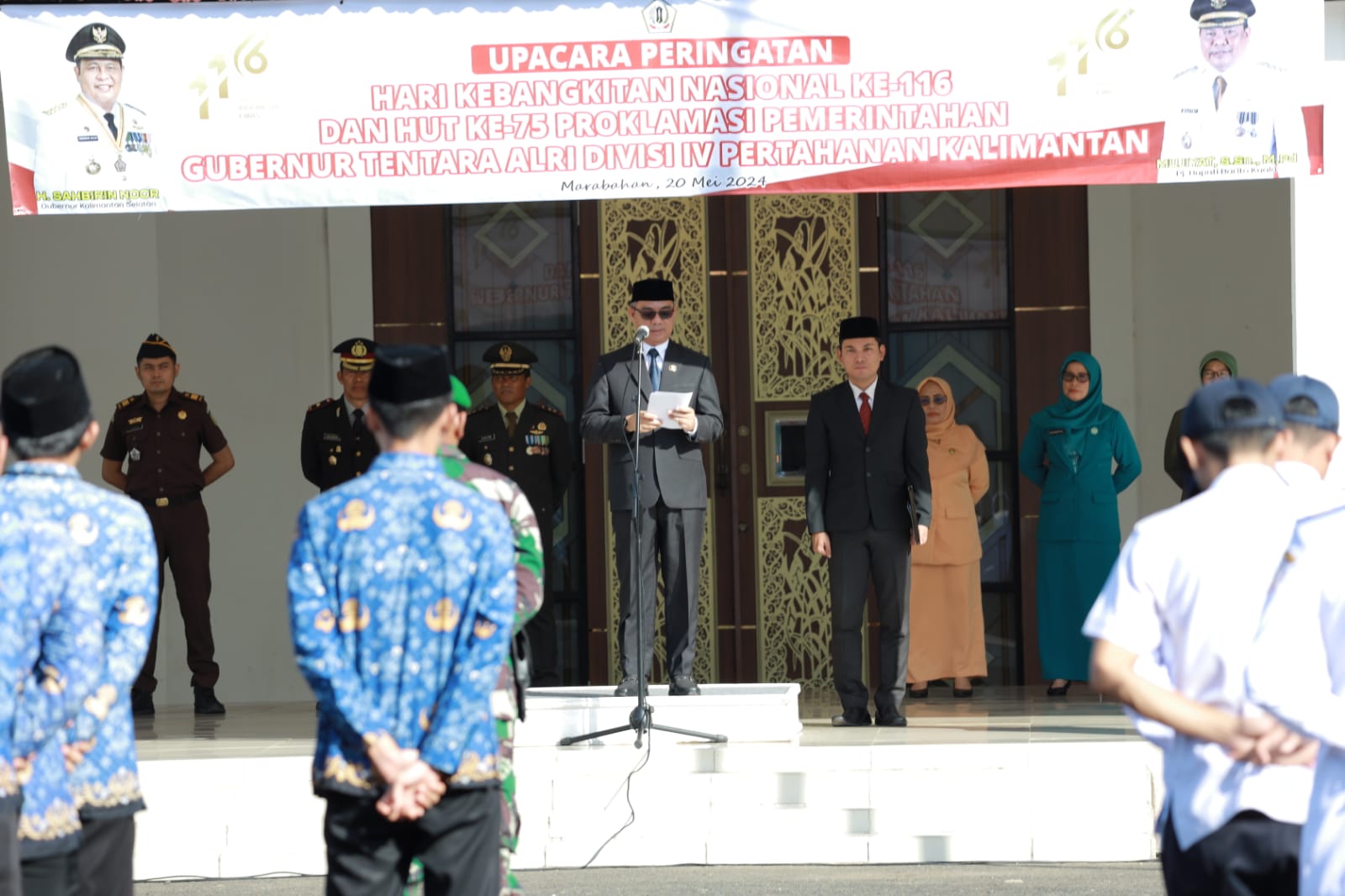 Pemkab Batola Peringati Harkitnas Dan Proklamasi Pemerintahan Gubernur Tentara ALRI