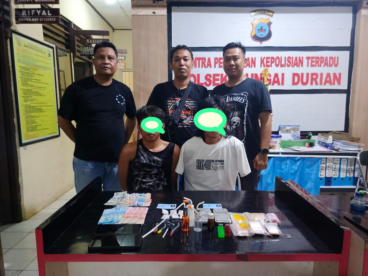 Dua Warga Sungai Durian Ketangkap Simpan 8 Paket Sabu-sabu