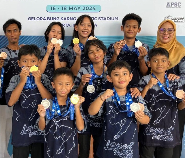 Tiga Emas di Kejuaraan Internasional Diboyong Atlet Loncat Indah Kalsel
