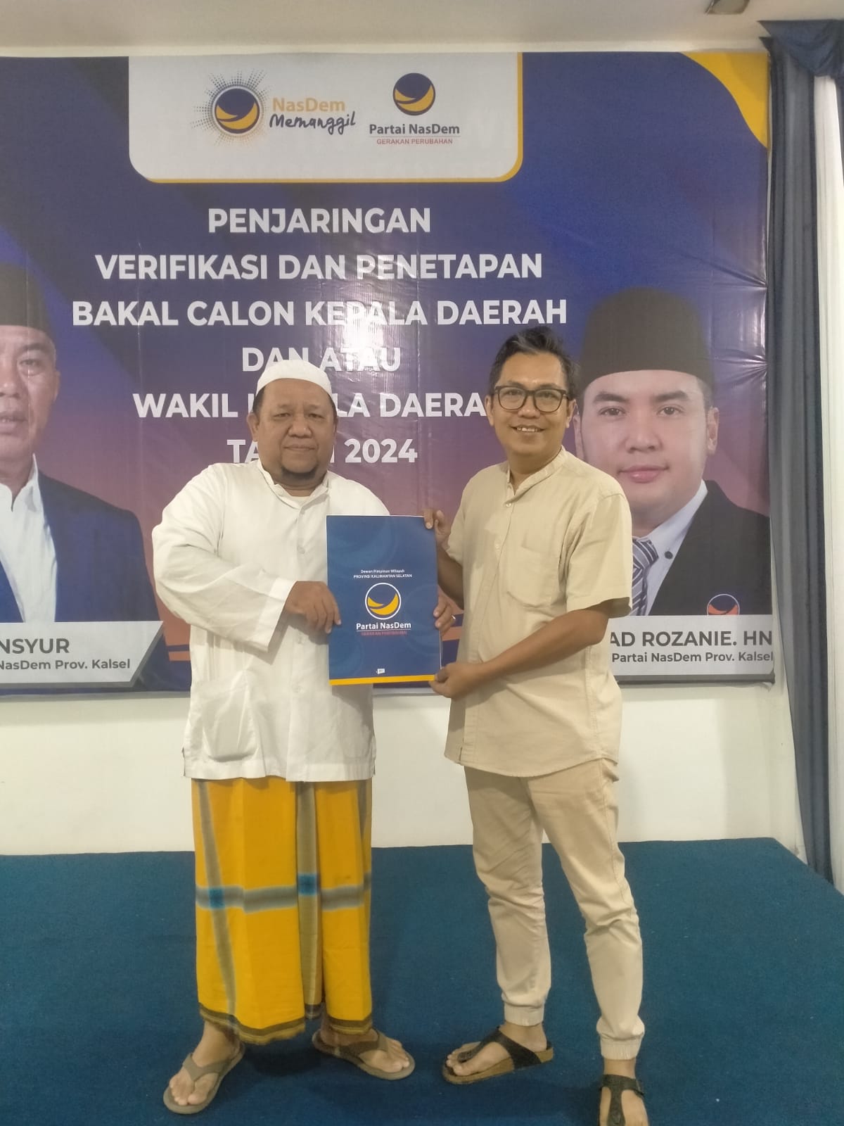 HM Haris Kembalikan Berkas Pendaftaran Balon Bupati HST
