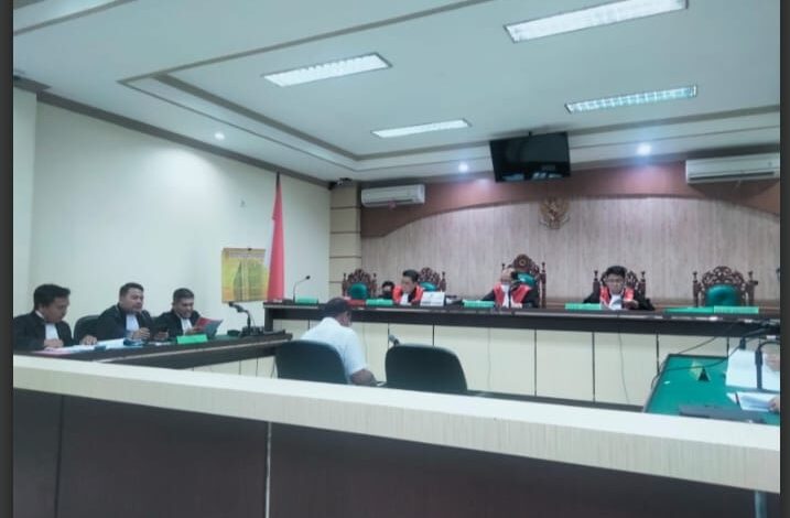 Misrani saat menghadiri pengajuan upaya hukum Peninjaun Kembali (PK) di Pengadilan Tipikor beberapa waktu lalu.