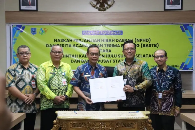 Pemkab HSS Hibahkan Tanah Untuk Kantor Badan Pusat Statistik