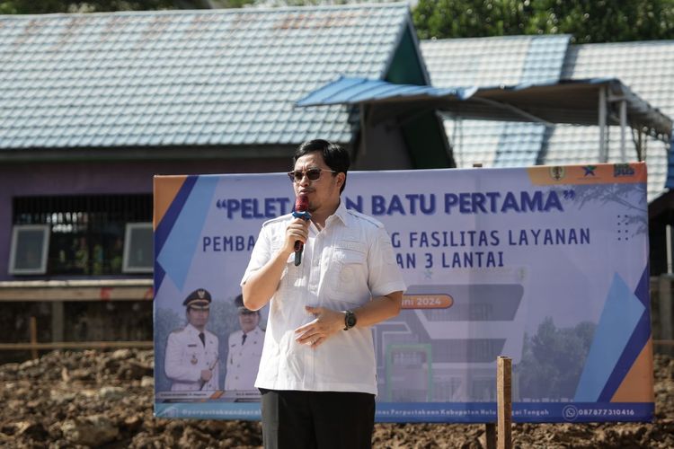 Bupati HST Hadiri Pembangunan Perpustakaan Tiga Lantai Rp 9,8 Miliar