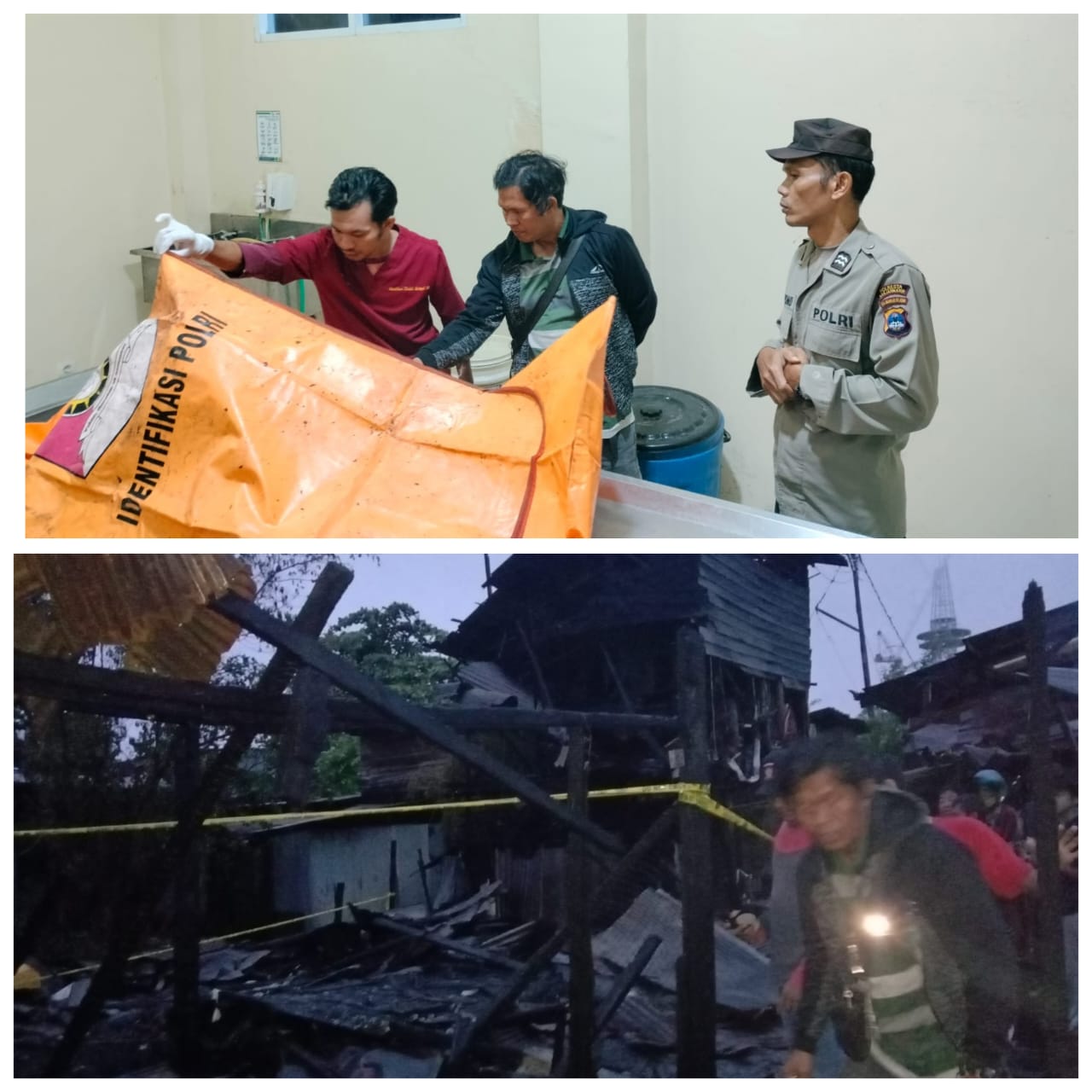 Kebakaran di Gang Maluku Pasar Lama Banjarmasin Makan Korban Jiwa seorang Kakek