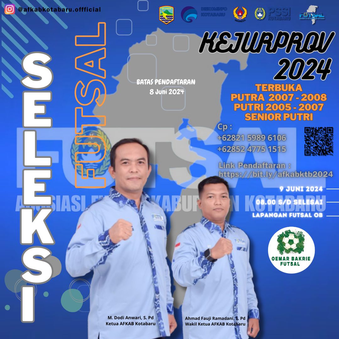 AFKAB Kotabaru Seleksi Atlet Futsal Untuk Kejurprov Kalsel