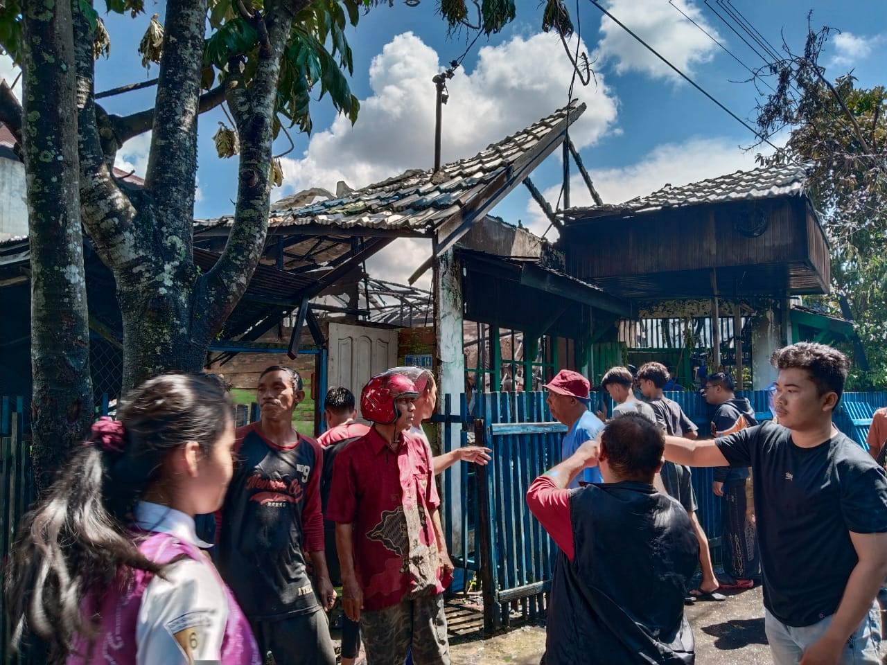 Ditinggal Kerja, Rumah Bedakan di Banjarmasin Hangus Terbakar