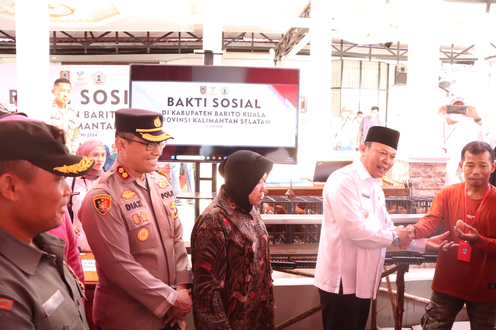 KAPOLRES BARITO KUALA DAMPINGI MEN SOS RI KUNJUNGAN KERJA DI WILAYAH KAB. BATOLA