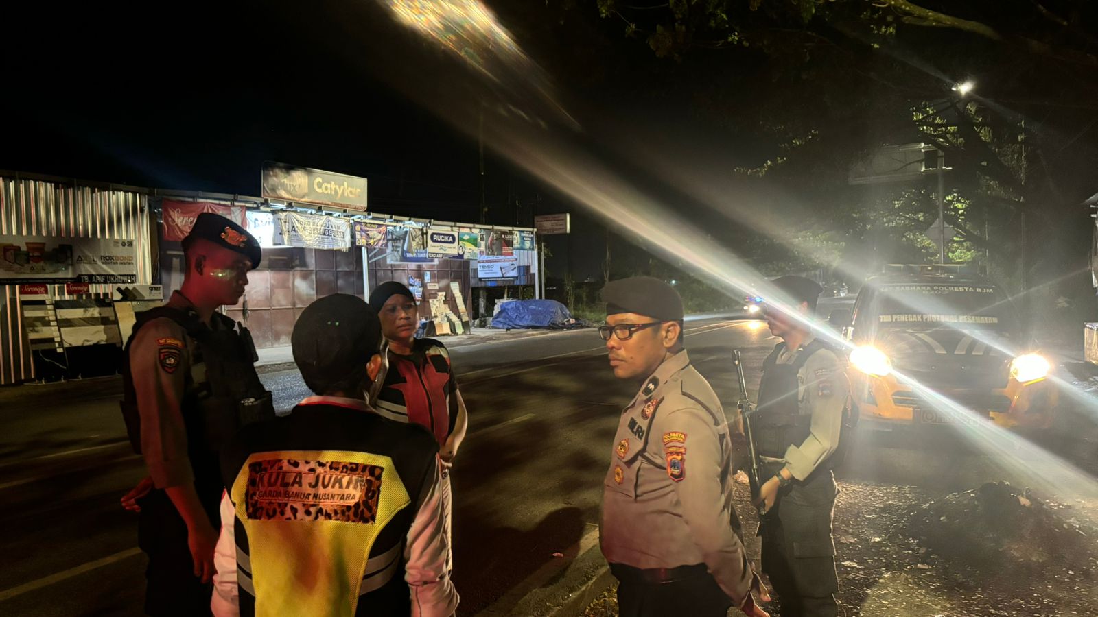 Samapta Polresta Respon Keluhan Warga Mengenai Pengamen di Kelayan B, Banjarmasin