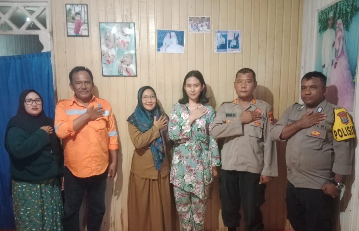 Polsek Pulau Sebuku Beri Bantuan ke Della Azahra yang Lolos Paskibraka Nasional