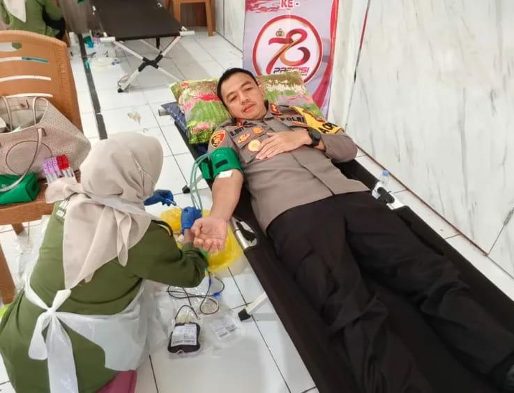 Kapolres Balangan Orang Pertama Darahnya Diambil