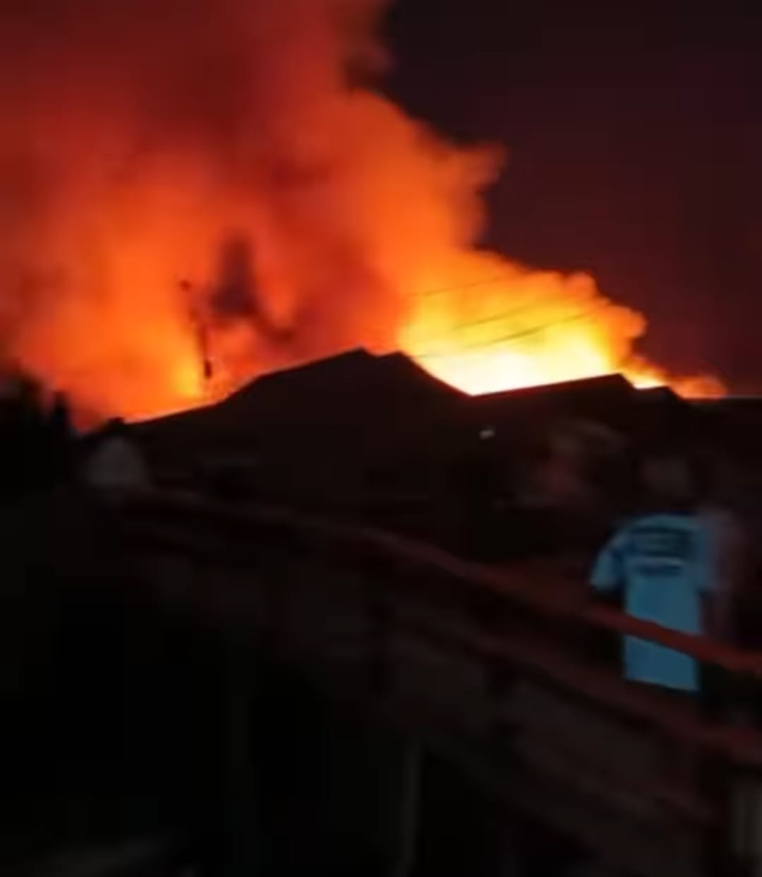 Amukan Jago Merah di Desa Tungkaran Tanbu, Puluhan Rumah Terbakar