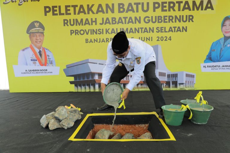 Rumah Jabatan Baru Gubernur Kalsel Mulai Dibangun di Banjarbaru