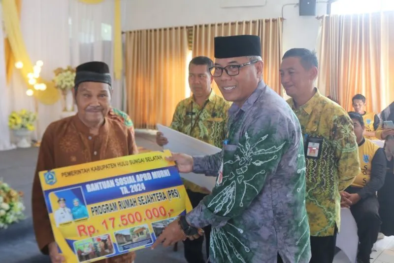 Dinsos HSS Sasar 221 Keluarga Penerima Program Rumah Sejahtera