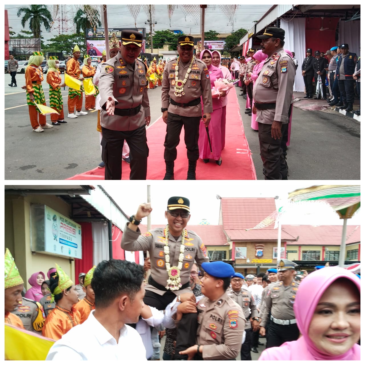 Kombes Sabana Dilepas Barongsai, Kapolresta Banjarmasin Kombes Cuncun Mohon Dukungan