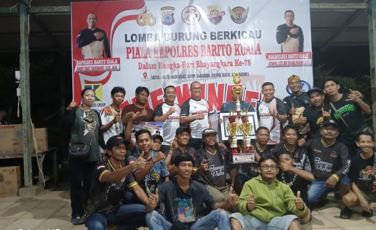 KAPOLRES BATOLA GELAR LOMBA BURUNG BERKICAU DALAM RANGKA HARI BHAYANGKARA KE-78