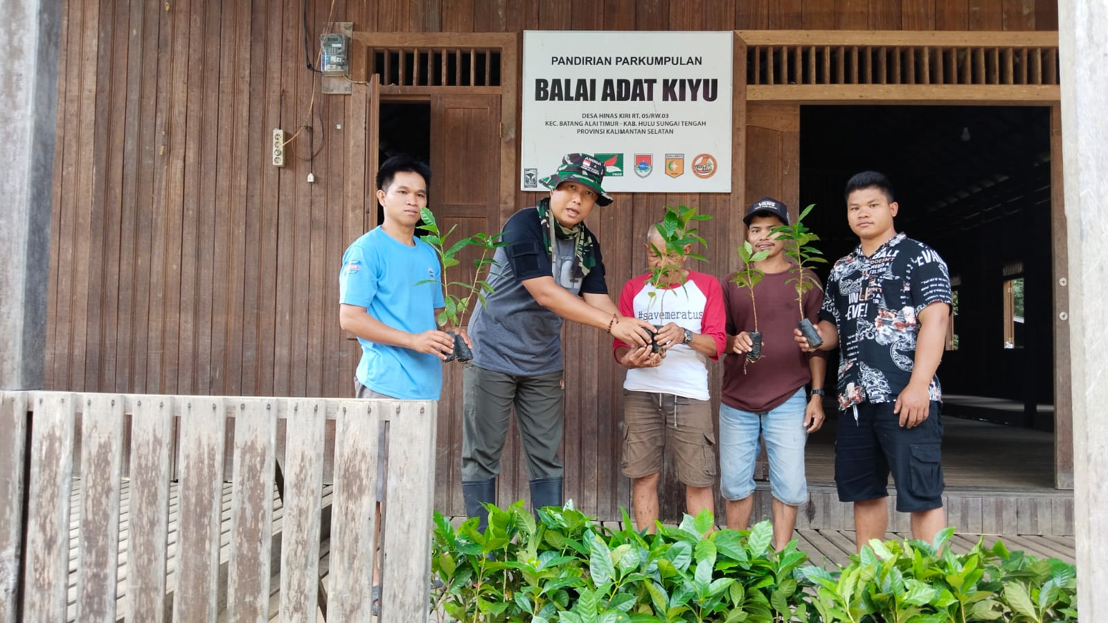 200 Pohon Kopi Ditanam di Pegunungan Meratus Desa Hinas Kiri