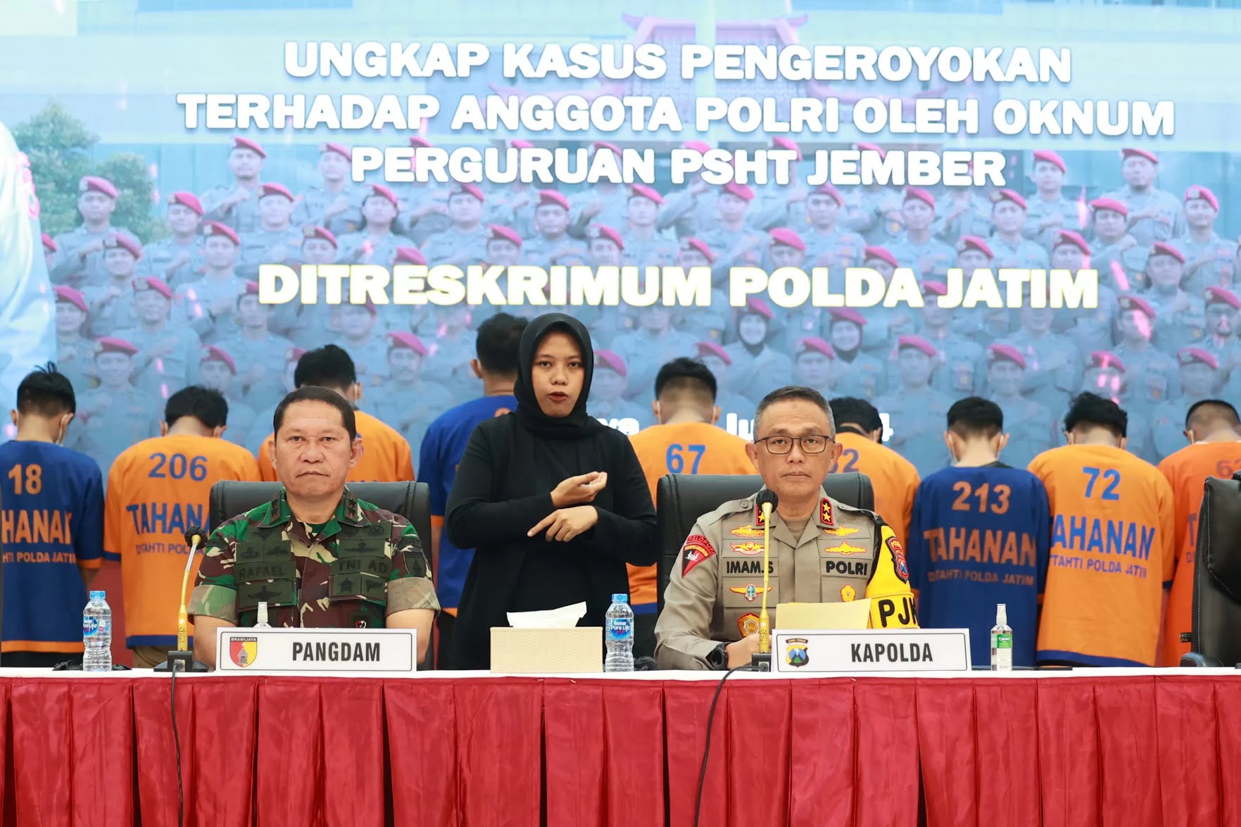 13 Pesilat PSHT Ditetapkan Tersangka Pengeroyokan Oknum Polisi