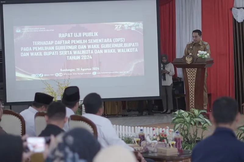 Pemkab HSS dan KPU Gelar Rapat Uji Publik Pilkada 2024