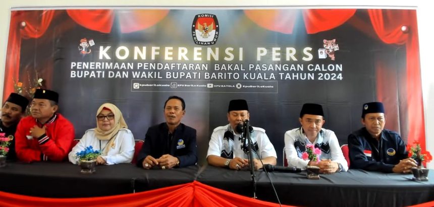Eks Pj Bupati Mujiyat dan Fahrin Nizar Daftar Pilkada Batola