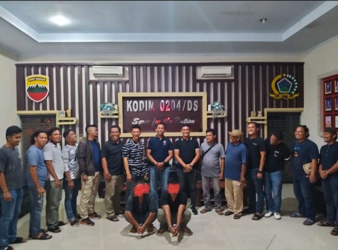 Unit Kodim DS Ringkus Dua Orang Terduga Pengedar Narkoba