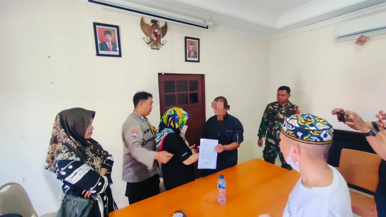Perseteruan Pemilik Lahan dan Juru Parkir Berakhir Damai di Mapolsek BanTeng