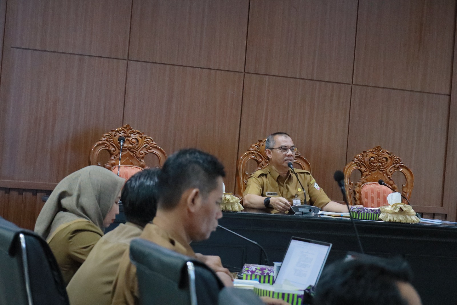ZULKIPLI PIMPIN RAPAT CAPAIAN EVALUASI MANDIRI SPBE