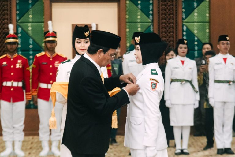Noor Azkya Allima Dikukuhkan Sebagai Paskibraka Tingkat Kalsel