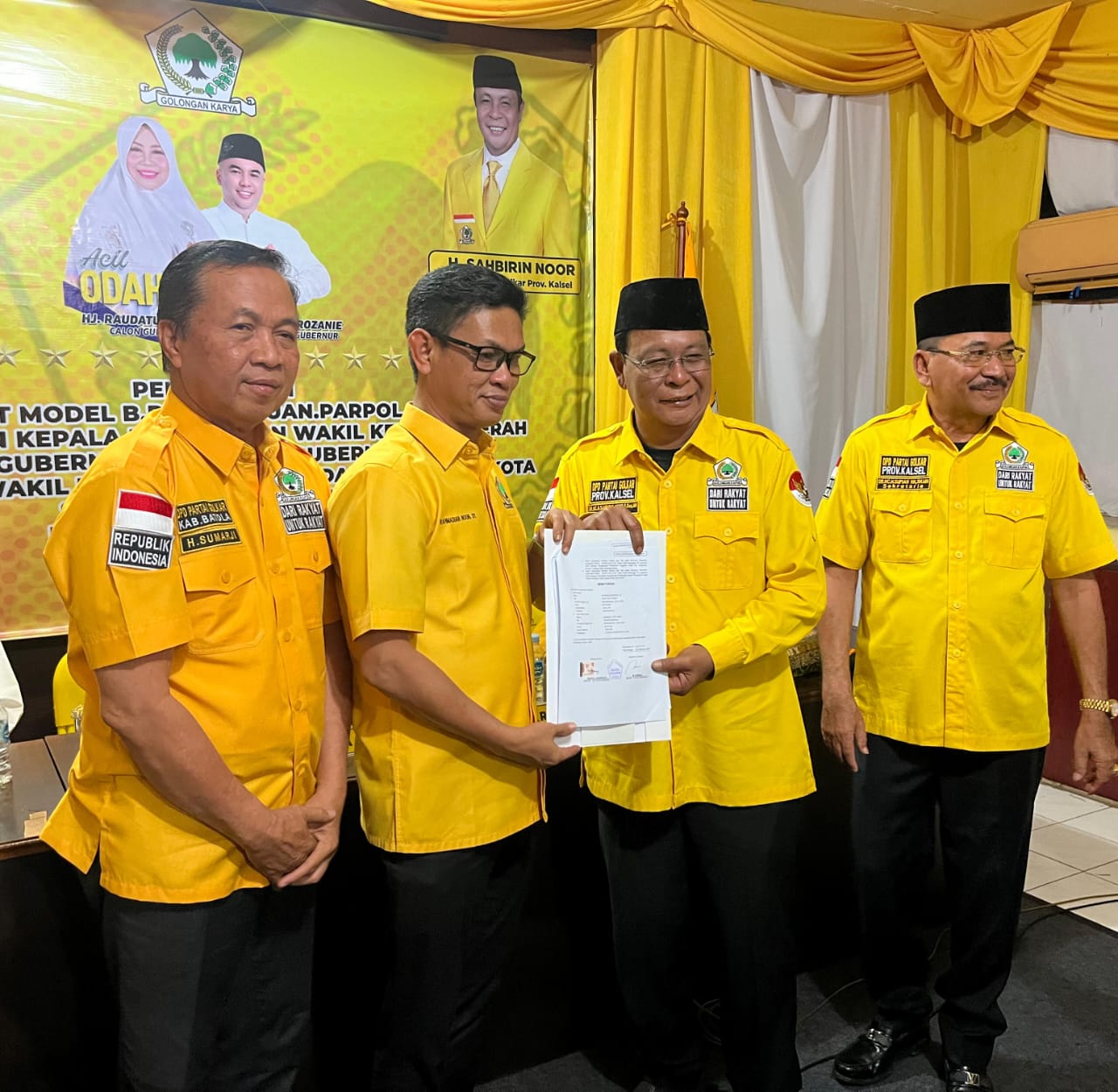 Pasangan RAMA Di Pastikan Maju Pada Pilkada Batola 2024.