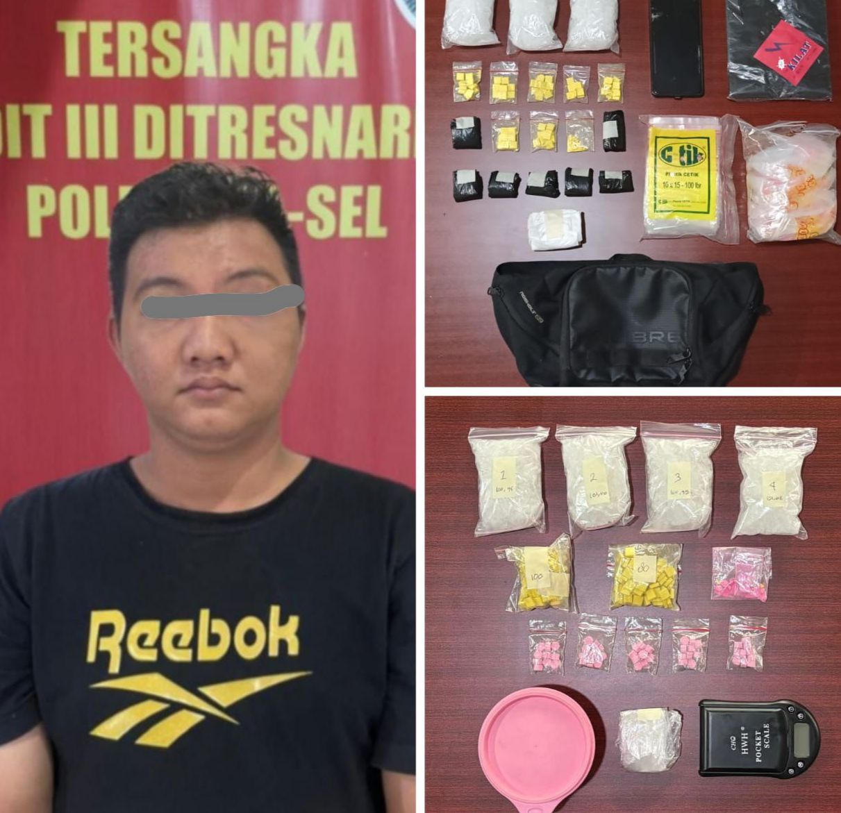 Polisi Tangkap RNE Atas Kepemilikan Sabu dan Ratusan Ekstasi di Banjarbaru