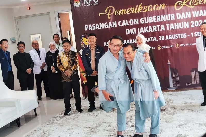 Paslon Ridwan Kamil-Suswono Jalani Tes Narkoba hingga Psikologi