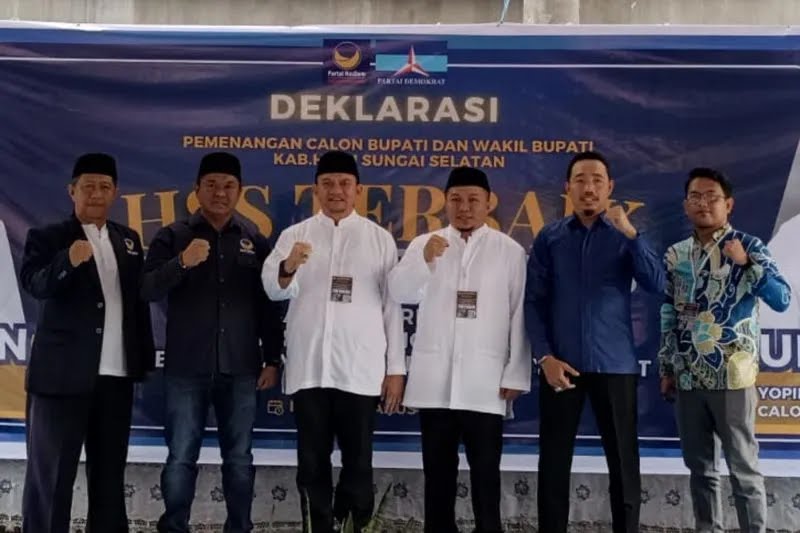 Paslon Hermansyah – Yopie Alfiani Deklarasi Maju Pilkada HSS
