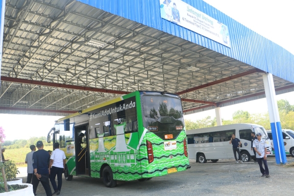 Resmi Beroperasinya Rute Baru Transportasi Massal BTS Trans Banjarbakula di Tanah Laut