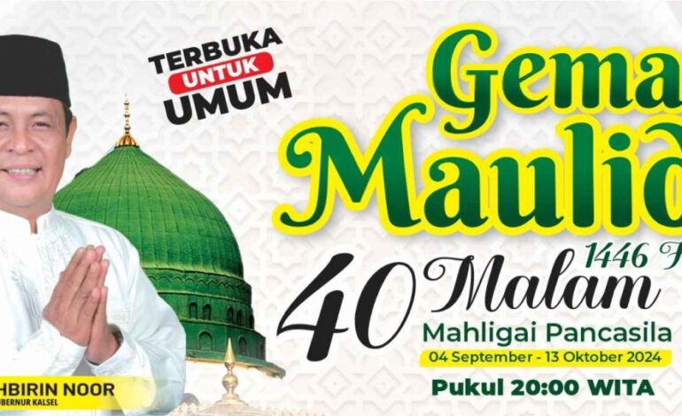 Gubernur Kalsel Inisiasi Gema Maulid Selama 40 Malam