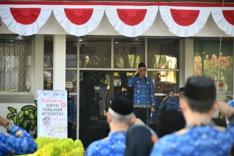 Sekda HSS Pimpin Apel Kesadaran Bulan September 2024